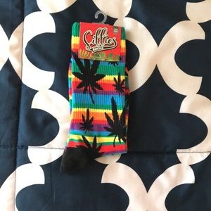 Rainbow Weed Socks
